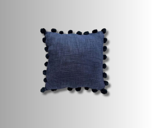 CUSHION COVER WITH POM POM